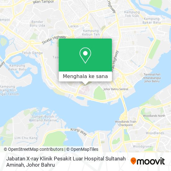 Peta Jabatan X-ray Klinik Pesakit Luar Hospital Sultanah Aminah