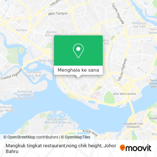 Peta Mangkuk tingkat restaurant,nong chik height