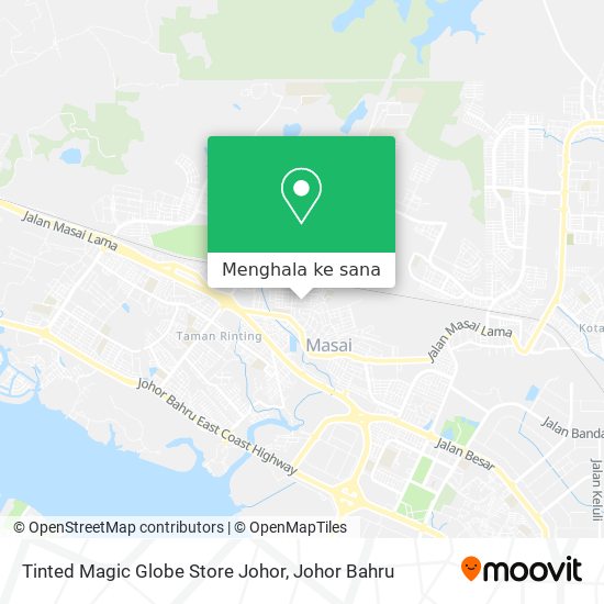 Peta Tinted Magic Globe Store Johor