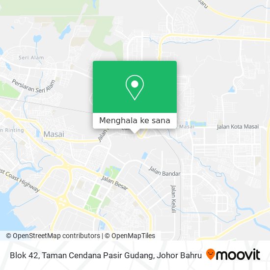 Peta Blok 42, Taman Cendana Pasir Gudang