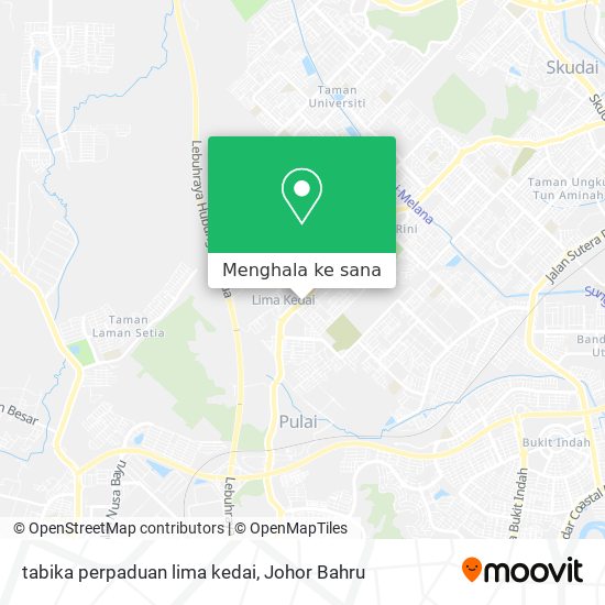 Peta tabika perpaduan lima kedai