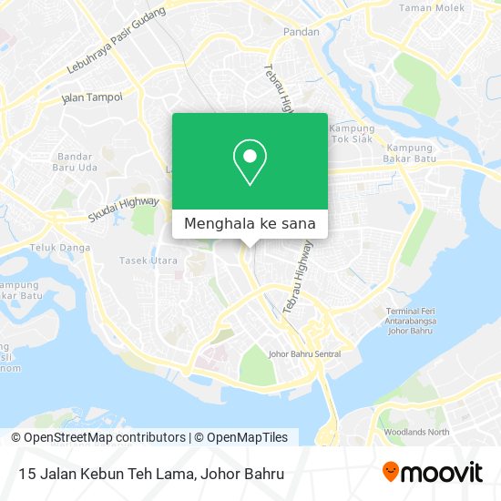 Peta 15 Jalan Kebun Teh Lama