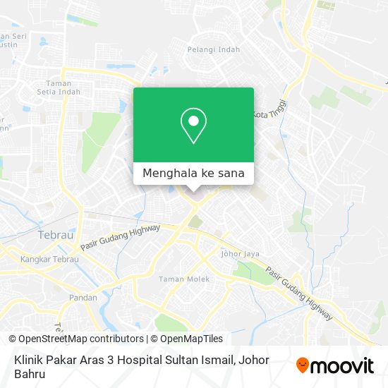 Peta Klinik Pakar Aras 3 Hospital Sultan Ismail