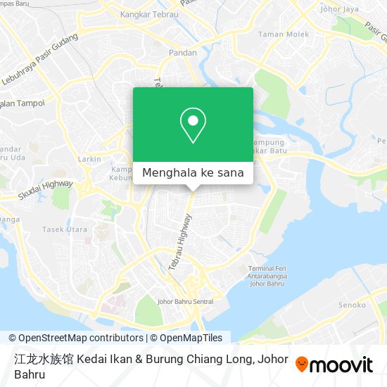 Peta 江龙水族馆 Kedai Ikan & Burung Chiang Long