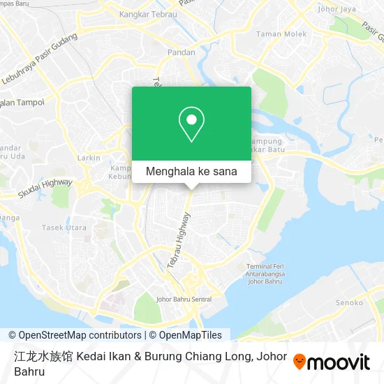 Peta 江龙水族馆 Kedai Ikan & Burung Chiang Long