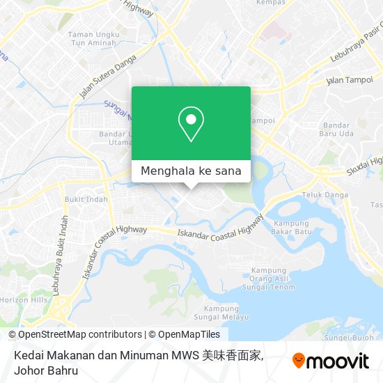 Peta Kedai Makanan dan Minuman MWS 美味香面家