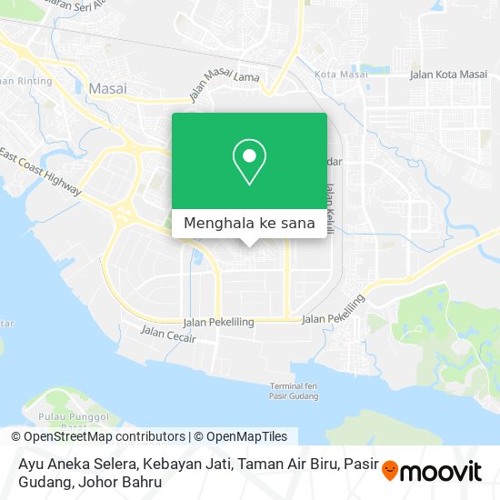 Peta Ayu Aneka Selera, Kebayan Jati, Taman Air Biru, Pasir Gudang