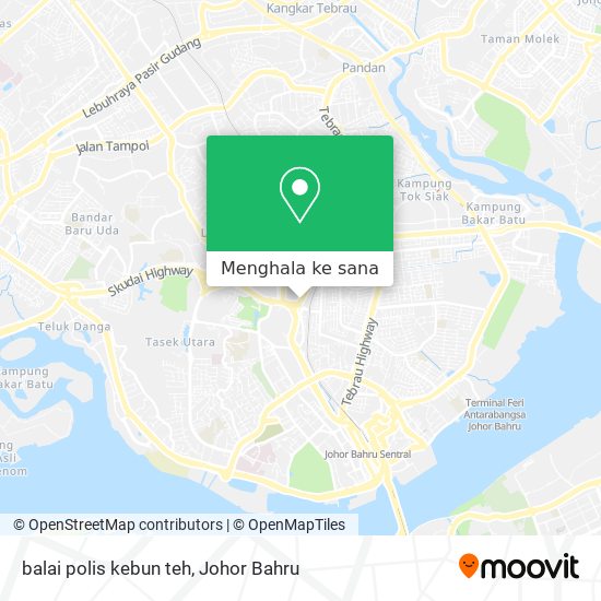 Peta balai polis kebun teh
