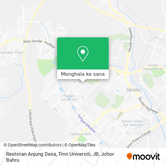 Peta Restoran Anjung Desa, Tmn Universiti, JB