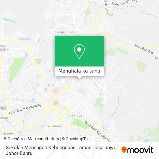 Peta Sekolah Menengah Kebangsaan Taman Desa Jaya
