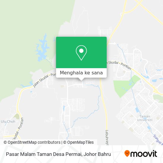 Peta Pasar Malam Taman Desa Permai