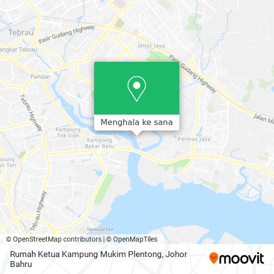 Peta Rumah Ketua Kampung Mukim Plentong