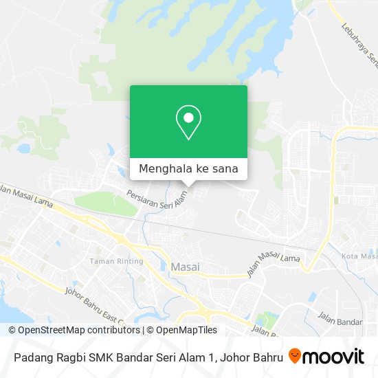 Peta Padang Ragbi SMK Bandar Seri Alam 1