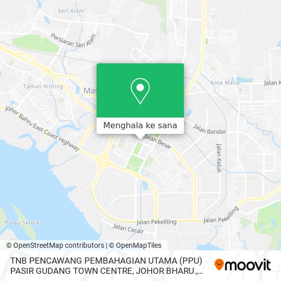 Peta TNB PENCAWANG PEMBAHAGIAN UTAMA (PPU) PASIR GUDANG TOWN CENTRE, JOHOR BHARU.