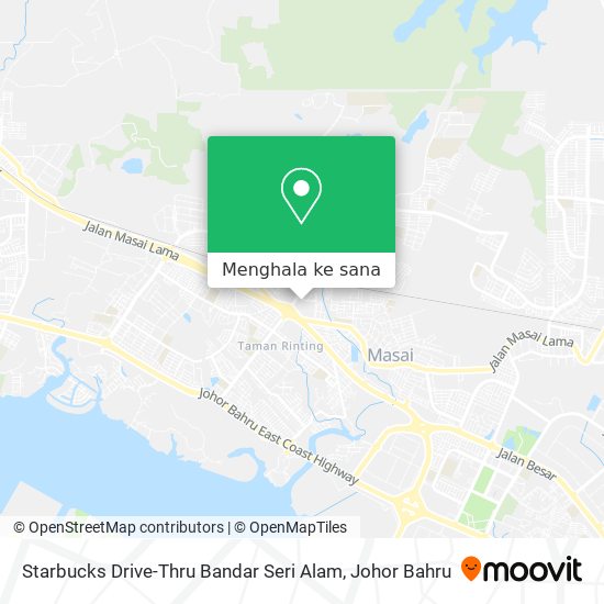 Peta Starbucks Drive-Thru Bandar Seri Alam