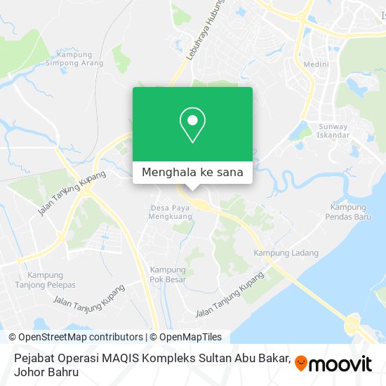 Peta Pejabat Operasi MAQIS Kompleks Sultan Abu Bakar