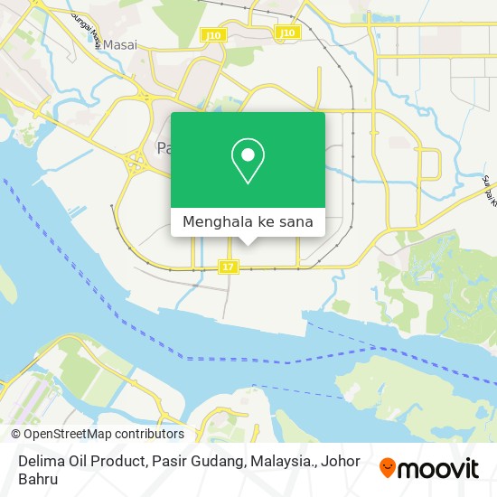 Peta Delima Oil Product, Pasir Gudang, Malaysia.