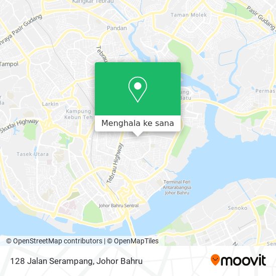 Peta 128 Jalan Serampang