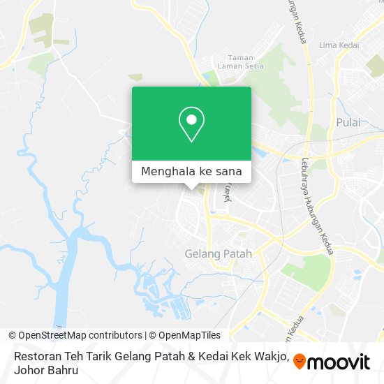 Peta Restoran Teh Tarik Gelang Patah & Kedai Kek Wakjo