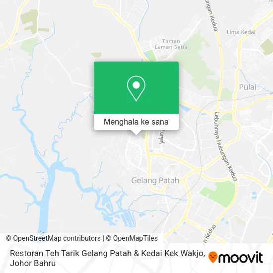 Peta Restoran Teh Tarik Gelang Patah & Kedai Kek Wakjo