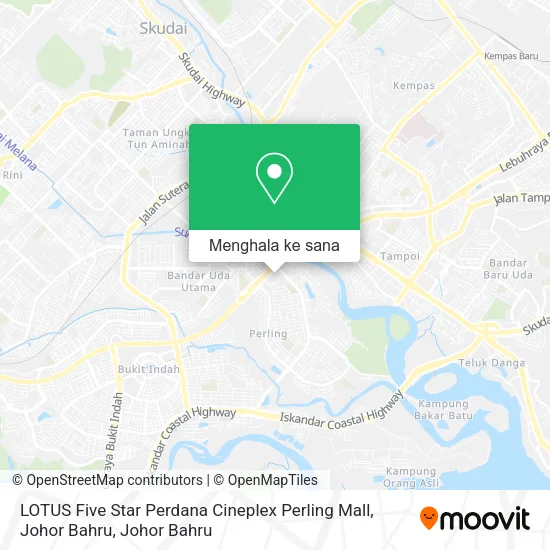 Peta LOTUS Five Star Perdana Cineplex Perling Mall, Johor Bahru