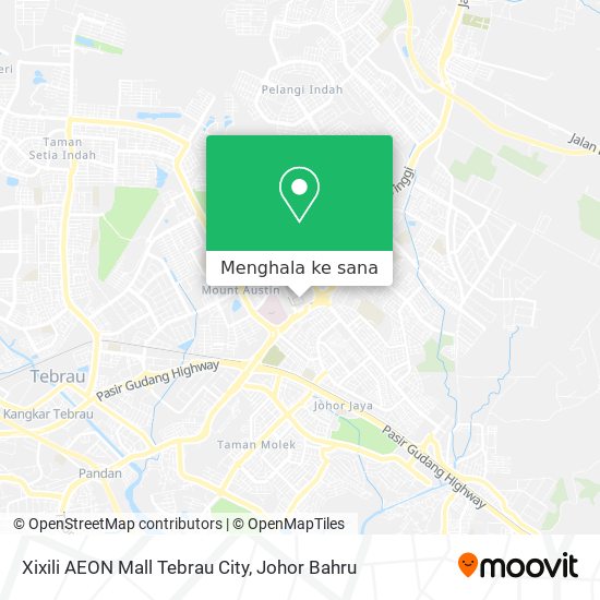 Peta Xixili AEON Mall Tebrau City