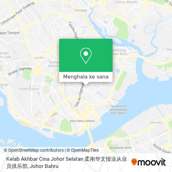 Peta Kelab Akhbar Cina Johor Selatan 柔南华文报业从业员俱乐部