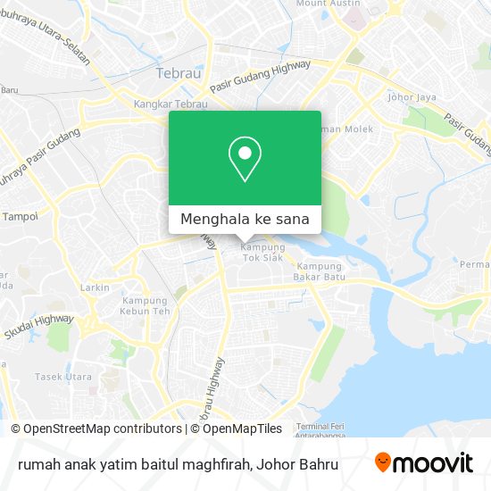 Peta rumah anak yatim baitul maghfirah