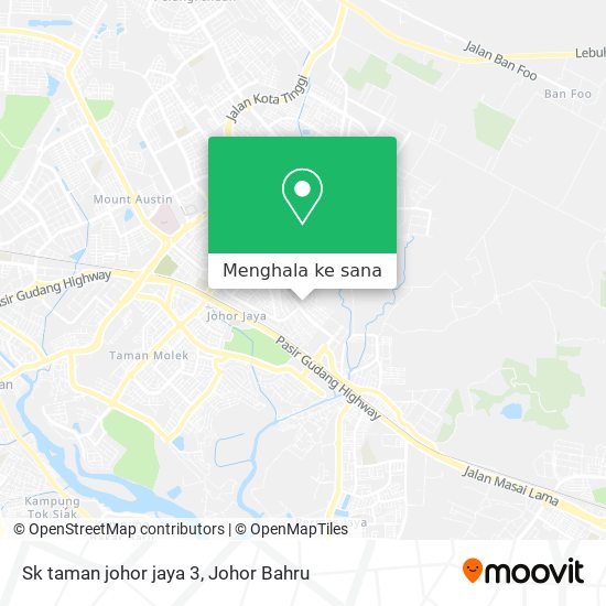 Peta Sk taman johor jaya 3