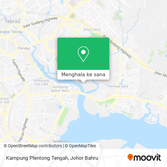 Peta Kampung Plentong Tengah