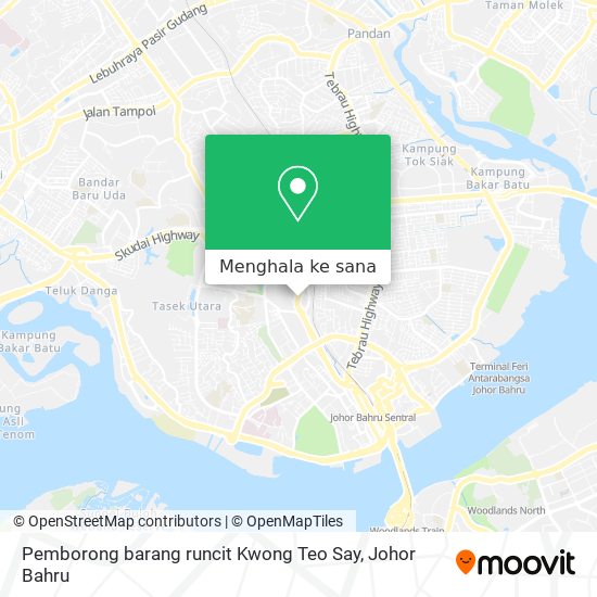 Peta Pemborong barang runcit Kwong Teo Say