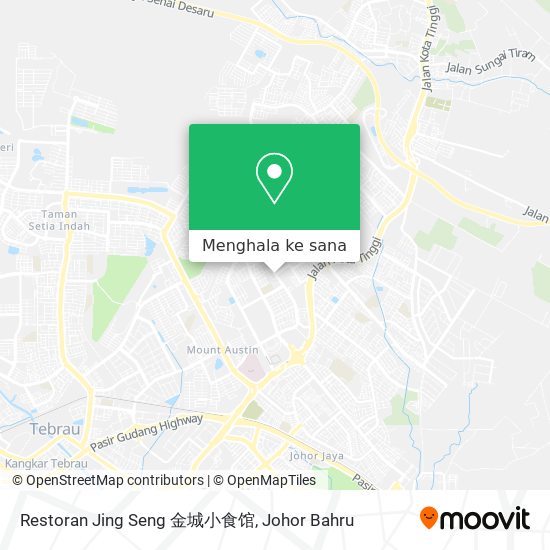 Peta Restoran Jing Seng 金城小食馆