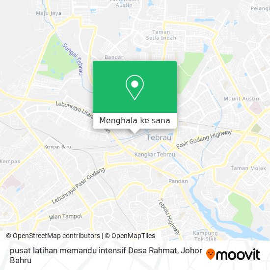 Peta pusat latihan memandu intensif Desa Rahmat