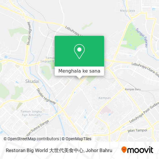 Peta Restoran Big World 大世代美食中心