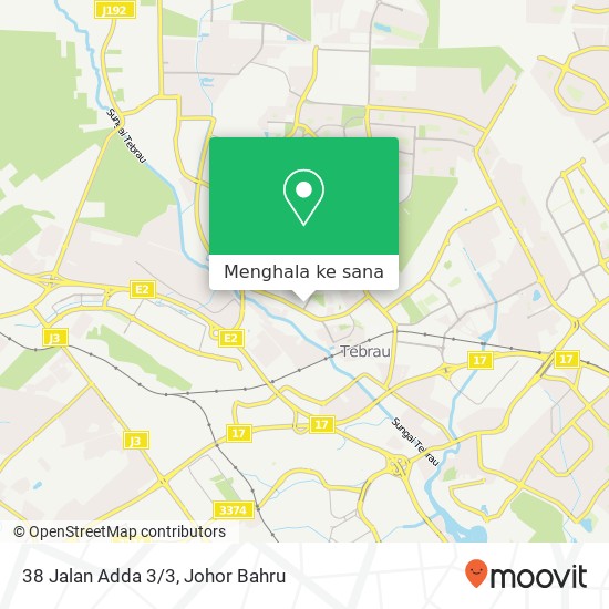 Peta 38 Jalan Adda 3/3