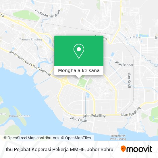 Peta Ibu Pejabat Koperasi Pekerja MMHE