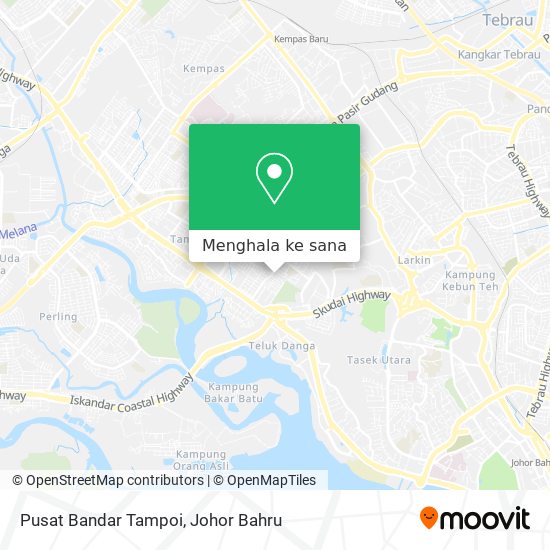 Peta Pusat Bandar Tampoi