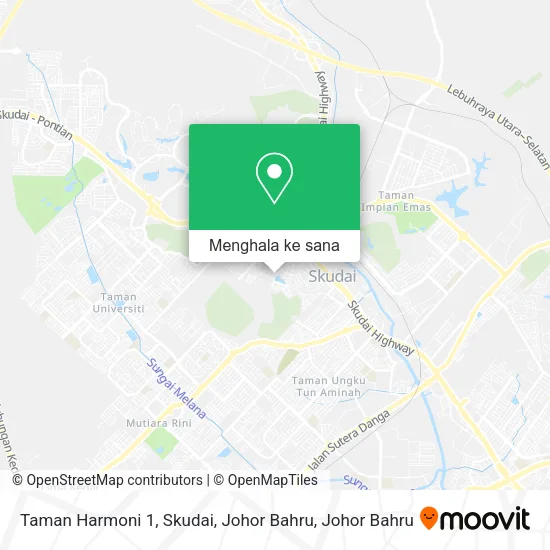Peta Taman Harmoni 1, Skudai, Johor Bahru