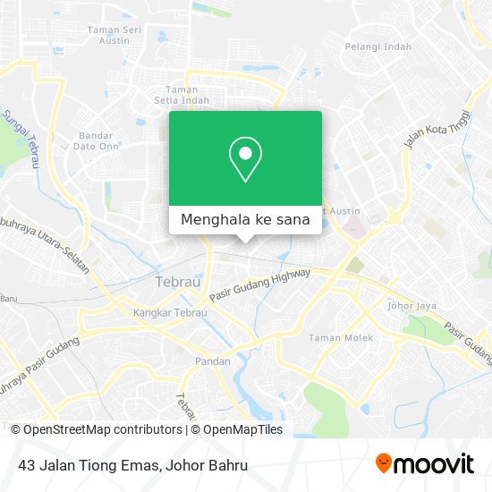 Peta 43 Jalan Tiong Emas