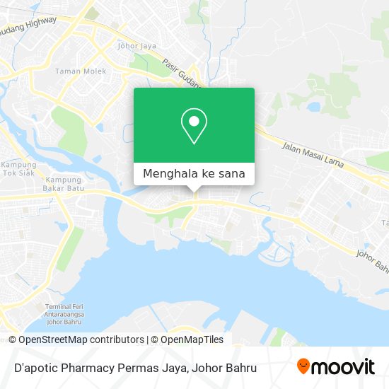 Peta D'apotic Pharmacy Permas Jaya