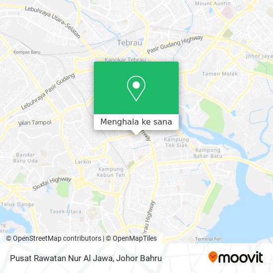 Peta Pusat Rawatan Nur Al Jawa