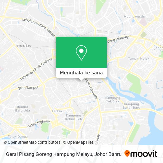 Peta Gerai Pisang Goreng Kampung Melayu