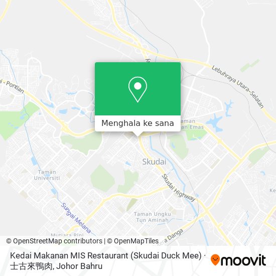 Peta Kedai Makanan MIS Restaurant (Skudai Duck Mee) · 士古來鴨肉