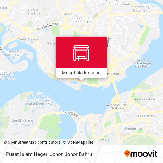 Peta Pusat Islam Negeri Johor