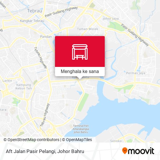 Peta Aft Jalan Pasir Pelangi