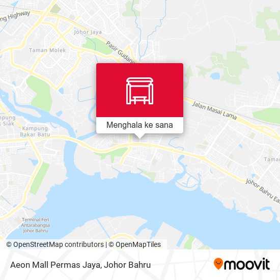 Peta Aeon Mall Permas Jaya