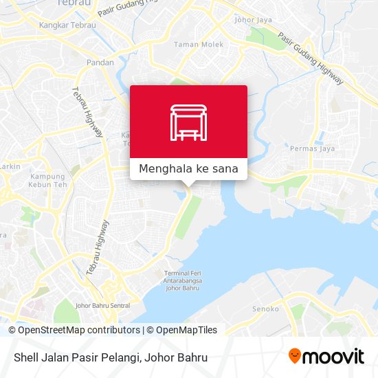 Peta Shell Jalan Pasir Pelangi