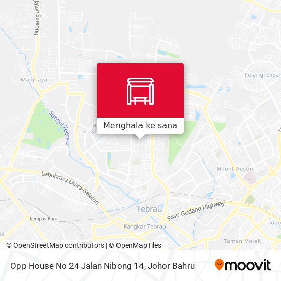 Peta Opp House No 24 Jalan Nibong 14