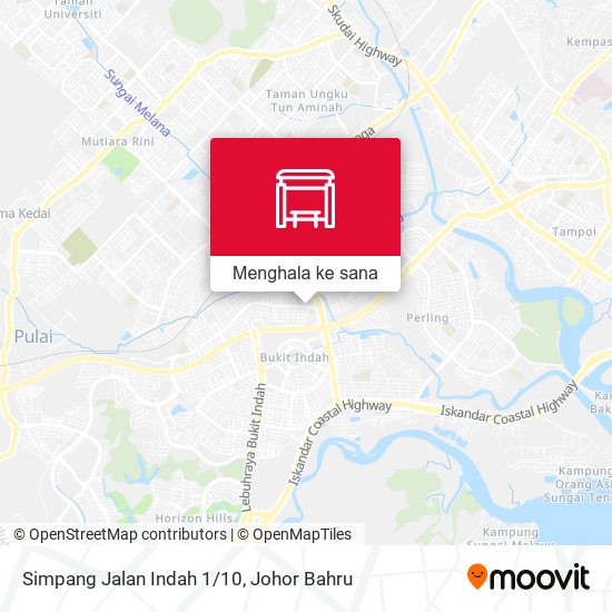 Peta Simpang Jalan Indah 1/10