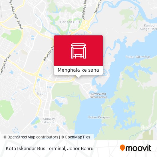 Peta Kota Iskandar Bus Terminal